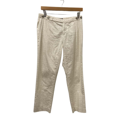 Banana Republic Womens  Size 2 Straight Leg Pants Beige / White 