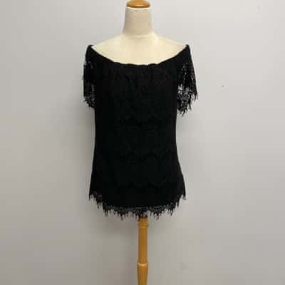 City Chic Classy Off the Shoulder Lace Top Size L / 18 - Brand New with Tags - RRP $79.95