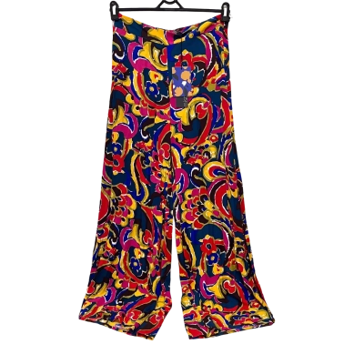 Mister Zimi Womens  Size 10 Culottes / Wide Leg Pants Blue / Multicoloured / Pattern / Purple / Red / Yellow 