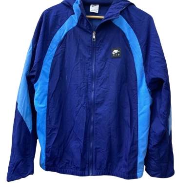 Nike Air Mens  Size S zip up Hoodie Jersey Blue 