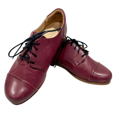 Ziera Leather Maroon Lace Up Shoes Size 40