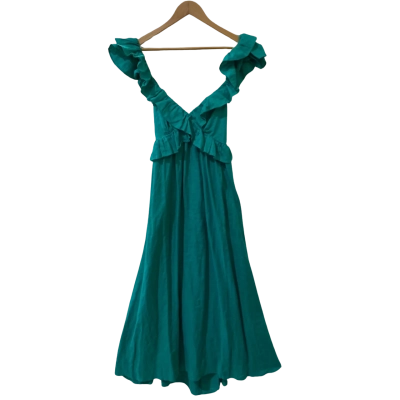 Seed Heritage Womens  Size 10 Maxi Dress Green / Teal 