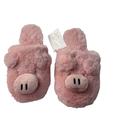 Adairs Percy pig   Size  M/L Pink  slippers