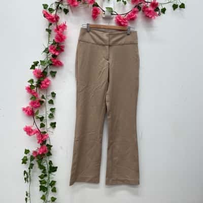 Glassons Womens Straight Leg Pants Size 6 Khaki 