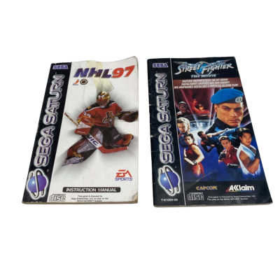 2x Vintage SEGA Saturn Game Instruction Manuals