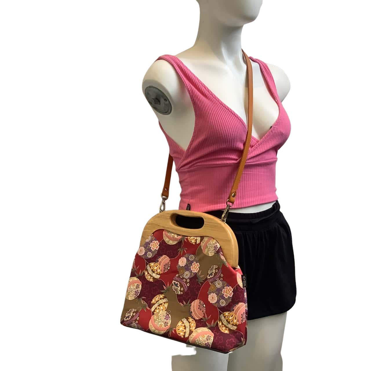 Pink Oasis Womens Floral Handbag Multicoloured(s)