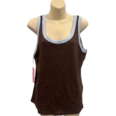 Proud Poppy Clothing Womens  Size 20 Singlet Top Blue / Brown 
