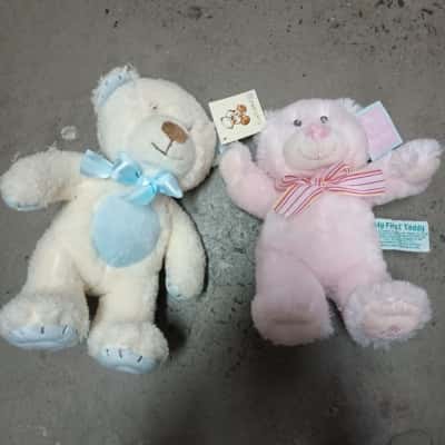 2 x Russ Baby Plush Bears