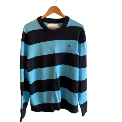 “Calvin Klein Jeans” Mens  Size XL long sleeve Jumper -Striped 