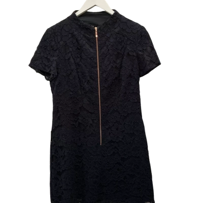 Cue Womens  Size 14 Mini Dress Black  / Blue NWT
