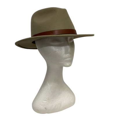 Brixton Unisex  Size M Khaki Fedora 