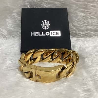 Mens HELLOICE Chunky Chain Bracelet 