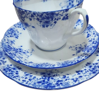 Dainty Blue - Vintage Fine Bone China Tea saucer set