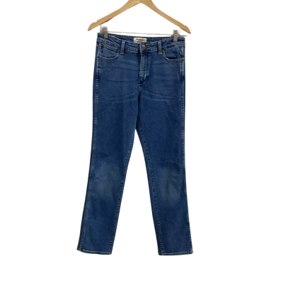 Wrangler Womens  Size 13 R Mid Waist Straight Jean Mid Stone 