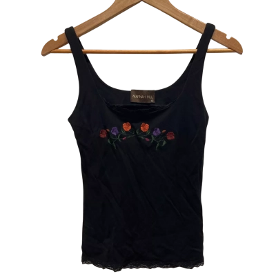 Alannah Hill  Singlet/Skirt Set   Size 10 Black  / Floral 