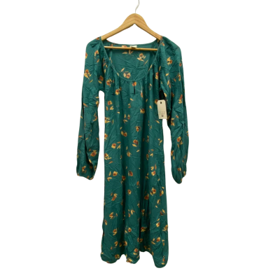 Billabong Women's Long Dress Size M Floral / Green RRP$110