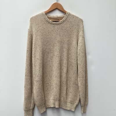 Mr Simple Mens  Size XL Beige with dark fleck pattern