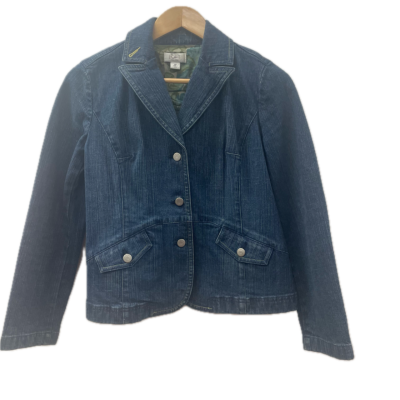 Ann Taylor LOFT Womens Denim Jacket Size 4 Blue 