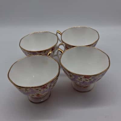 4 ROYAL ALBERT TEA CUPS