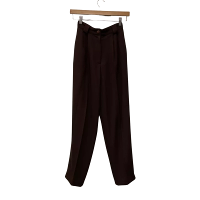  Geoff Bade Vintage  Size 8 Casual Pants Dark  Brown 