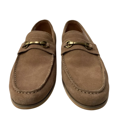 Mens tarocash tan suede loafers, excellent condition size 11