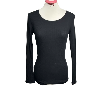 Country Road Womens  Size XXS Long Sleeve Top Black  