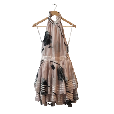 AJE Womens  Size 10 Florentine Dress poppy print Pink  