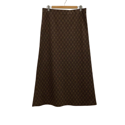 Motto Women's Size 12 A-Line Skirt Brown RRP$120
