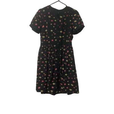 Women’s Dangerfield  Size 12 Bodycon Dress Black  / Floral 