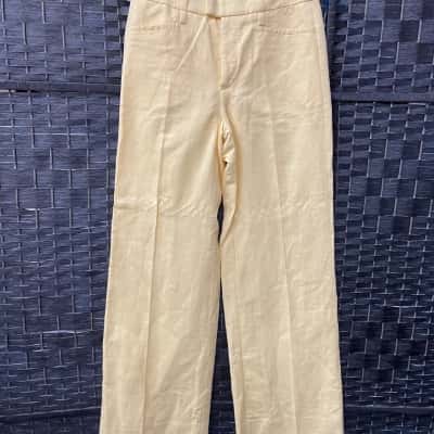 Banana Republic Womens  Size 4 Wide Leg Pants Yellow 