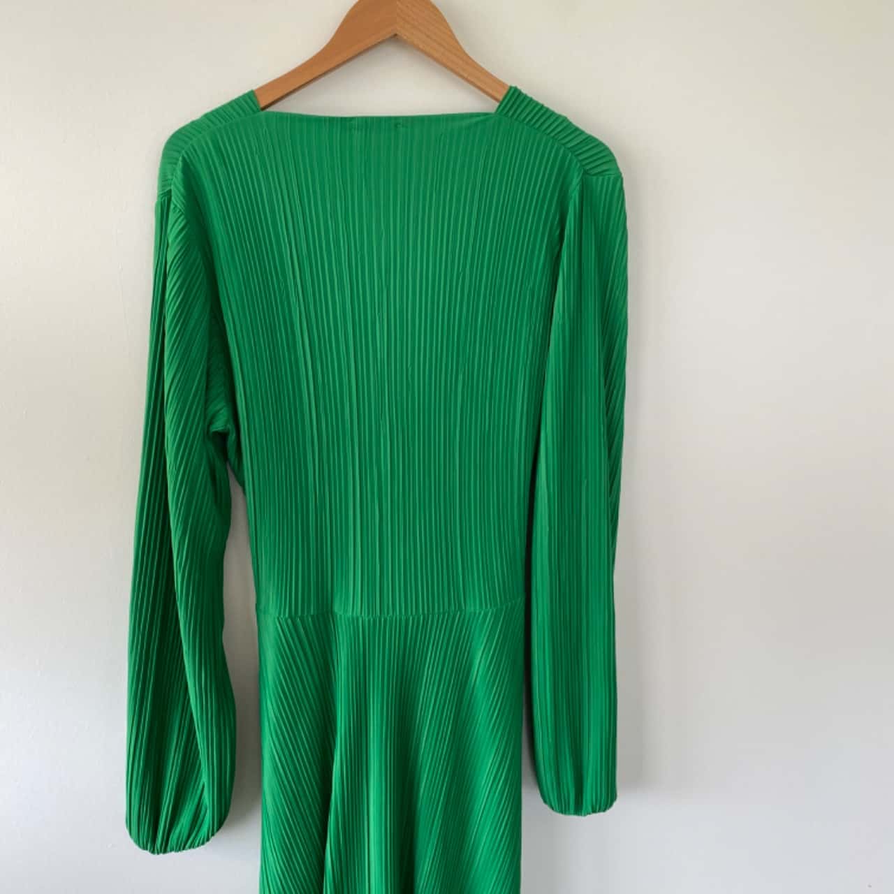 Boohoo Green Plus Plisse Skater Dress Plus Size 20(s) - New With Tags |  Salvos Stores