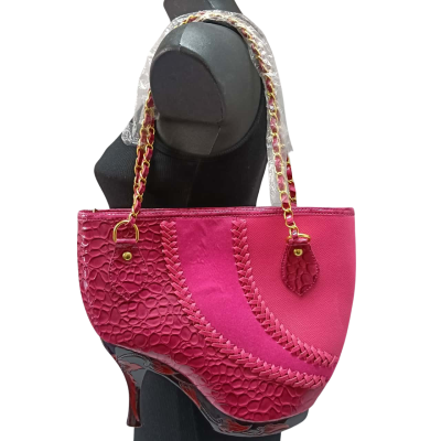 Dewi Sri Pink High Heel Inspired Handbag #DesignerBag #StatementHandbag