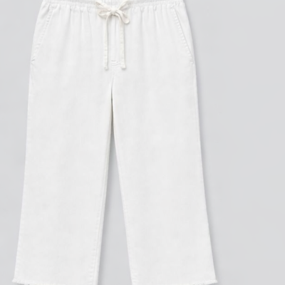  Womens Straight Leg Pants White Humidity Lido Drawstring Pants – Size 10 – White – BNWT