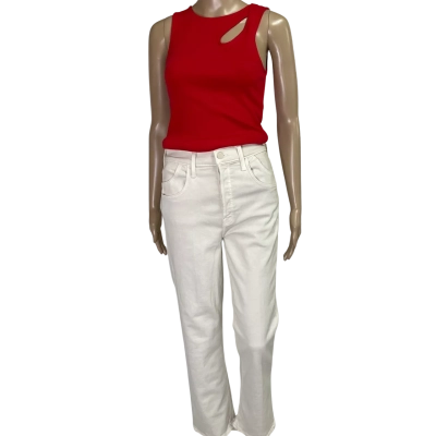 Mother  Womens  Size 27 Stretch Jeans white tones.  