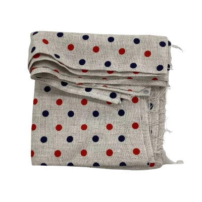 Beige Spotted Linen 93 x 56 cm.     Fab2