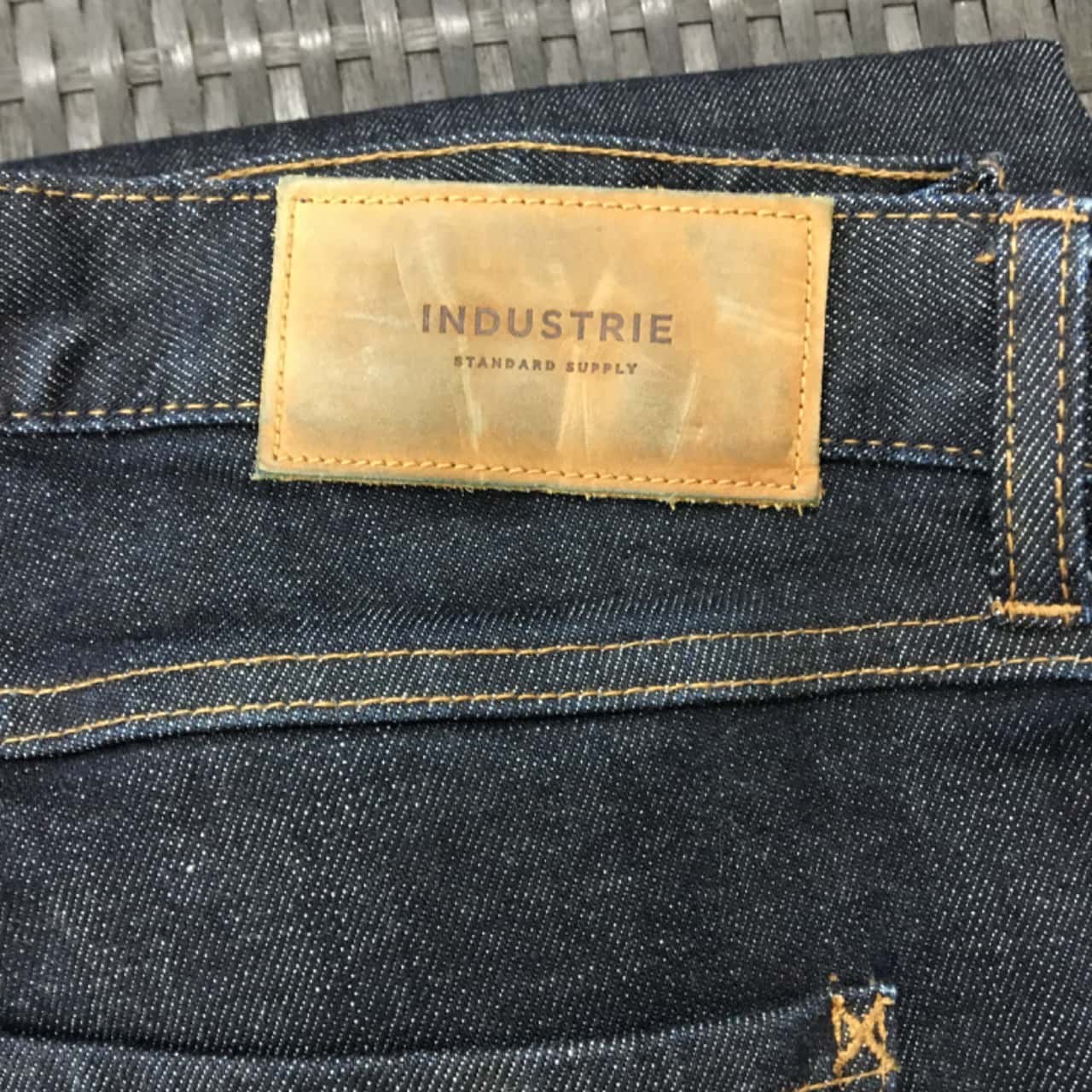 Industrie Mens Size 36 Straight Jeans Blue