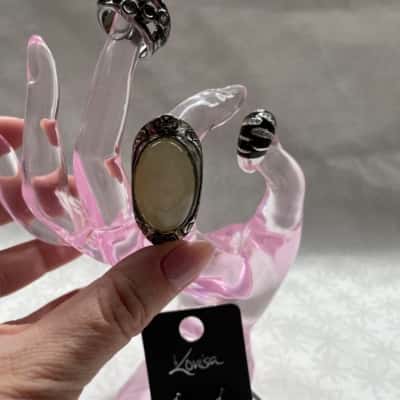 Lovisa earrings and various  Ring Black/Silver rings