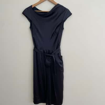 Collette Dinnigan Womens  Size S Limited Edition Silk Dress - Navy Blue 