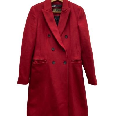 Zara Womens Size 10 Winter Coat Red 