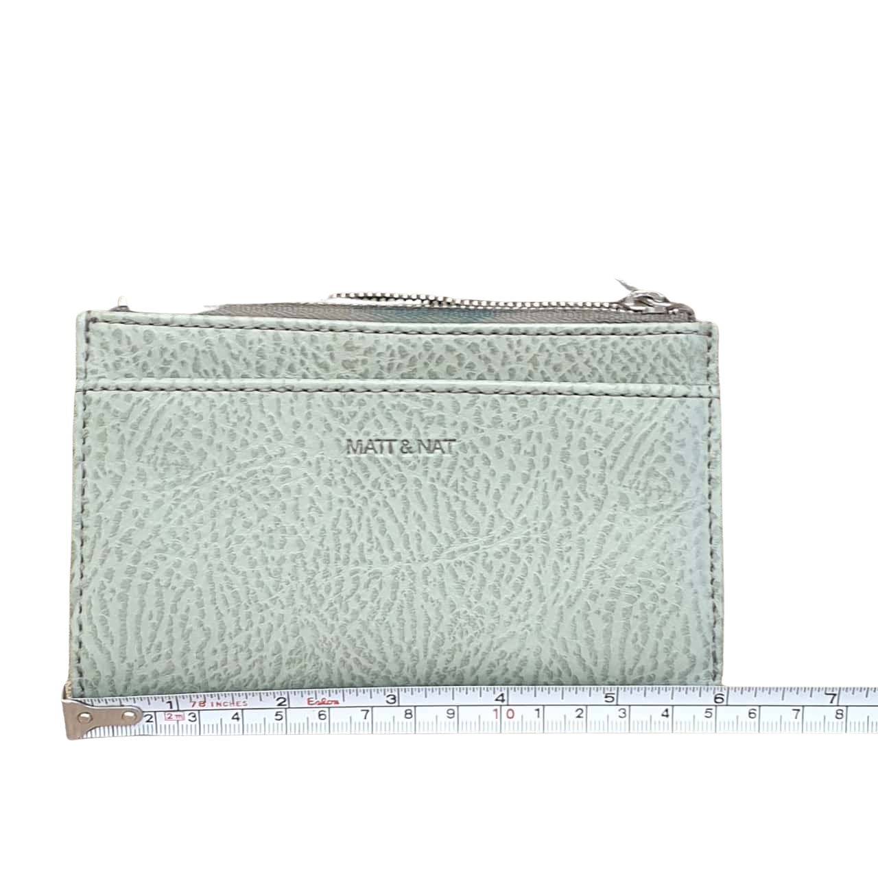 Matt & Nat Vegan Wallet. Light Green (s)