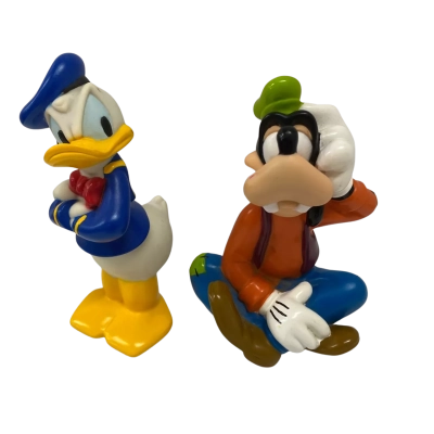 2 Vintage Disney Figuirines Donald Duck and Pluto