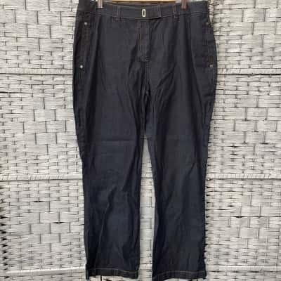 Eva Kayan Womens  Size 44 Straight Leg Jeans Blue 
