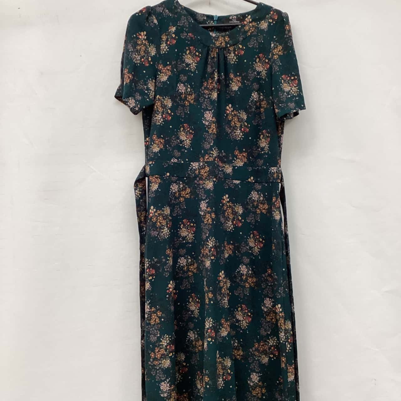 NEXT Womens Size 12 Maxi Dress Floral / Green (s)