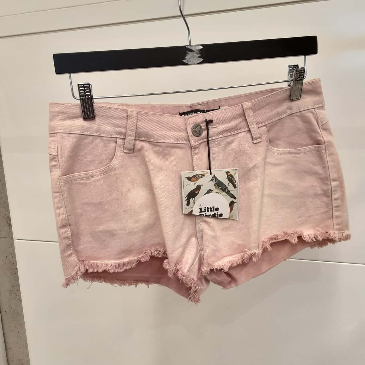 Denim Shorts Pink /Silver