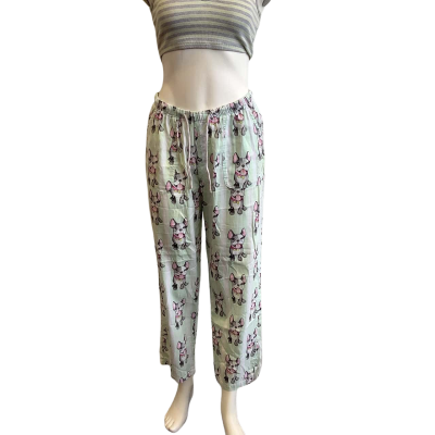 Peter Alexander Women's Size S Light Weight PJ Pant French Bulldog Print 