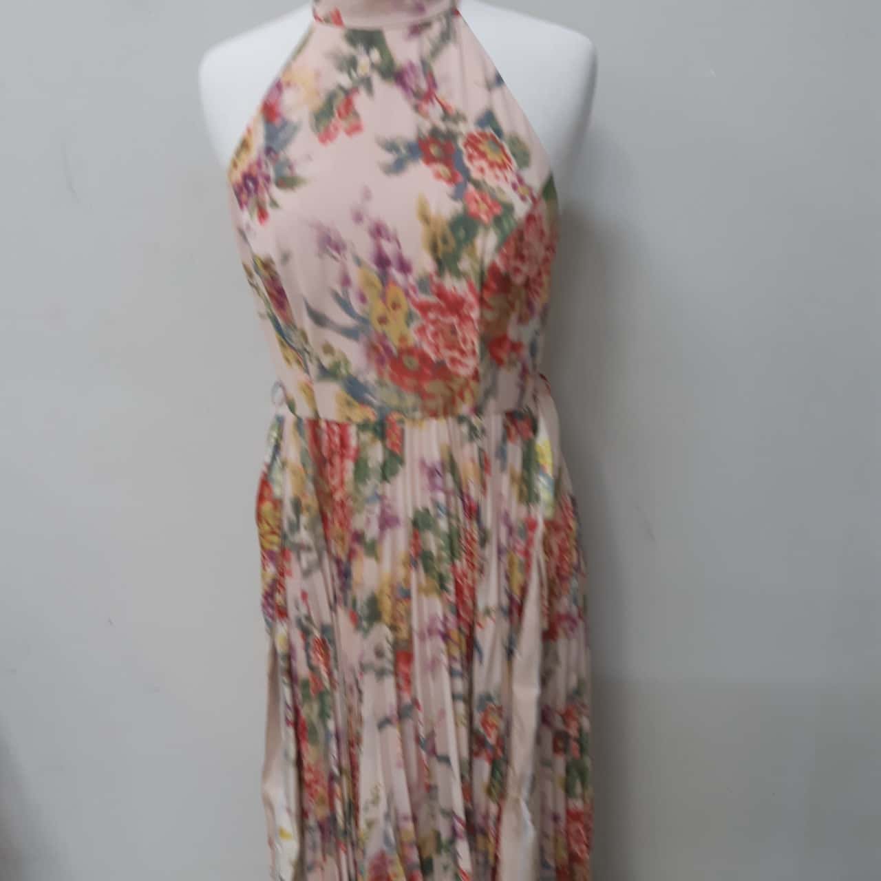 slim fit dress slacks Zimmermann Sunray Picnic Dress Black Floral Silk Scarf Belt – Naked Pear main image 0