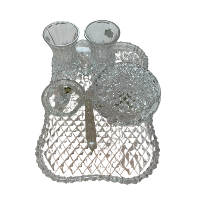 Vintage Zajecar 6pc Crystal Set  