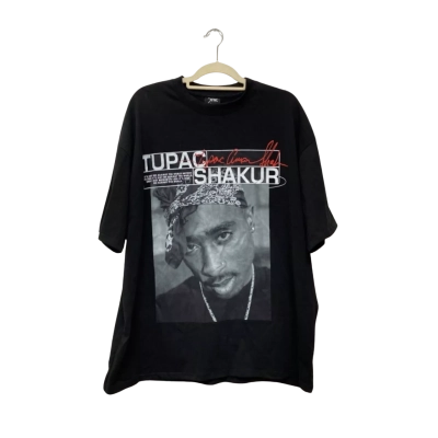 2Pac Mens Shirt Size XL Black  