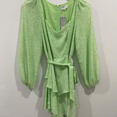 Tokito Womens  Size 6 Jumpsuit Cream / Green 