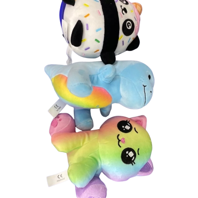 Mariah Elizabeth Plush toys. Set of 3. Approx 16cm. 